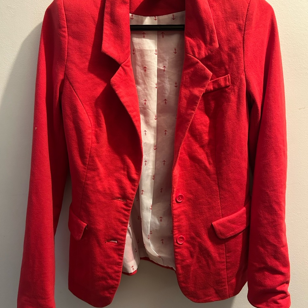 Moda Vibrant Red Blazer